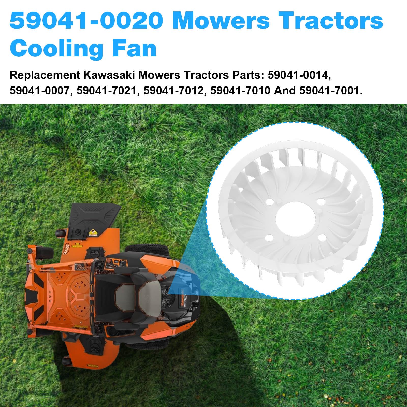 Amazon.com: Cooling Fan 59041-0020 Replacement Kawasaki Engine